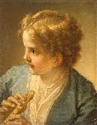 Benedetto Luti, Boy with the flute by tuscan painter Benedetto Luti
